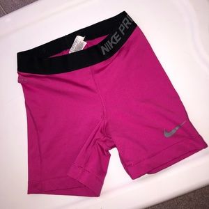 pink Nike pro spandex
